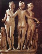 unknow artist The Three Graces oil painting reproduction